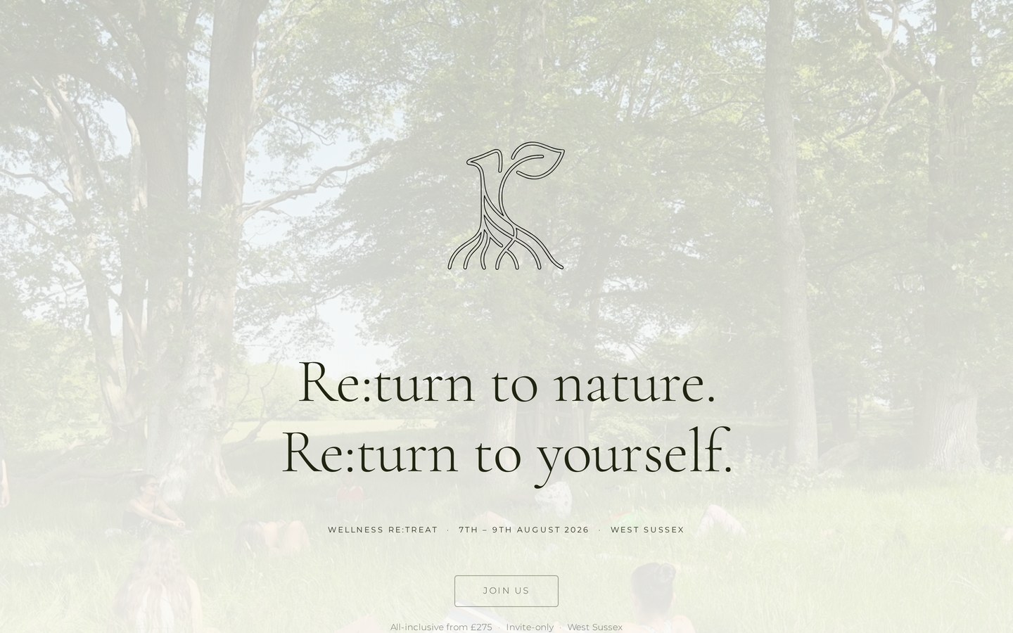 Re:Rooted - Wellness Retreat website designed by Staplehurst Web Design