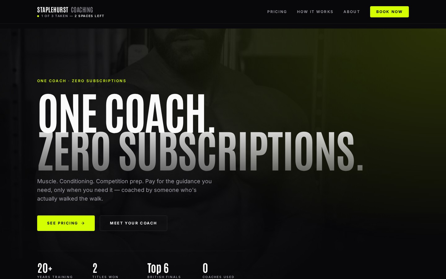 Staplehurst Coaching - Personal Coaching website designed by Staplehurst Web Design